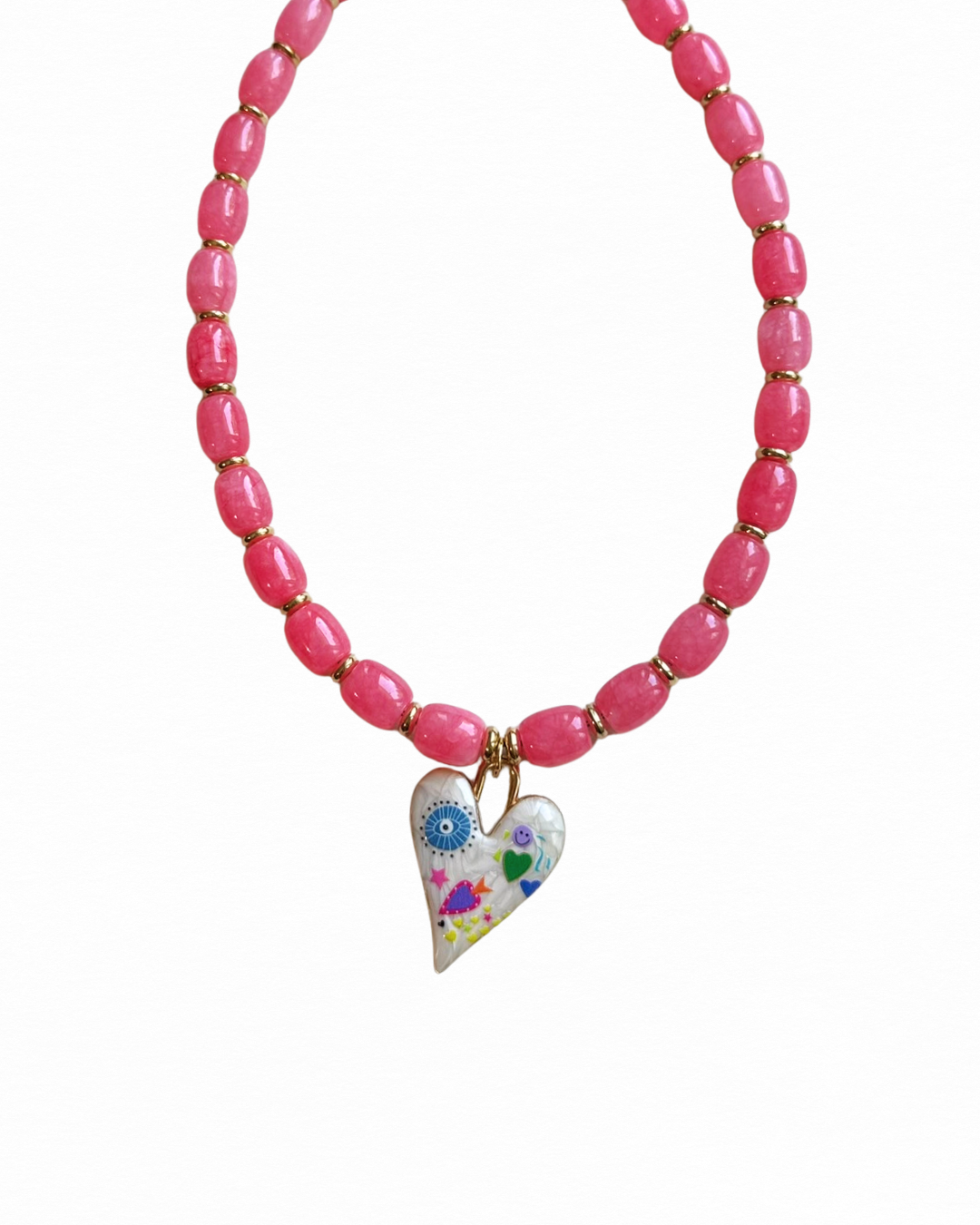 Rainbow Heart Necklace