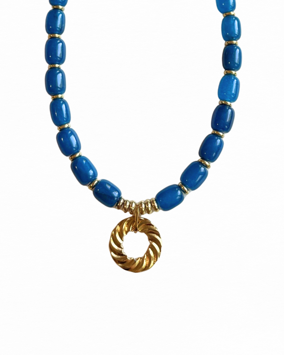 Gold Disc Necklace