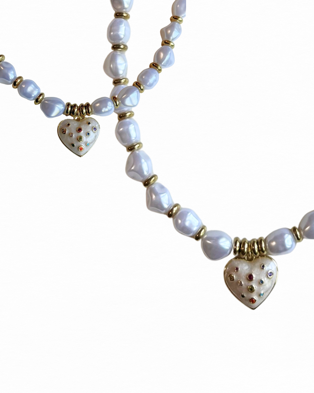 Pearl Heart Choker