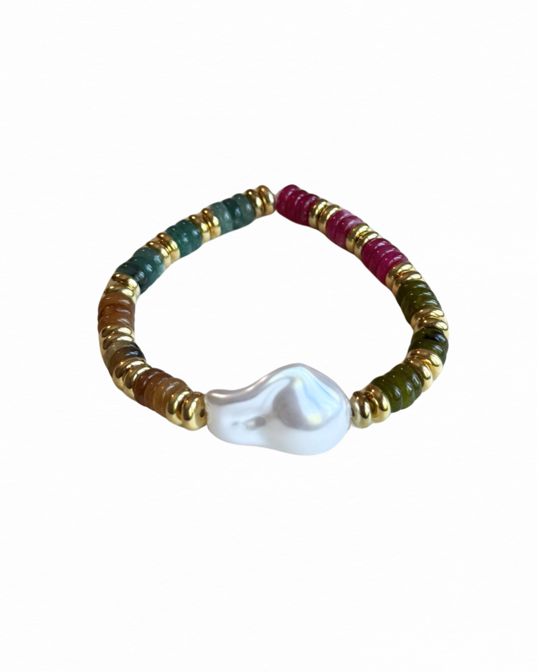 Pearl Colorful Stone Bracelet