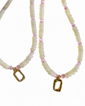 Pink Tiger's Eye Beaded Necklace