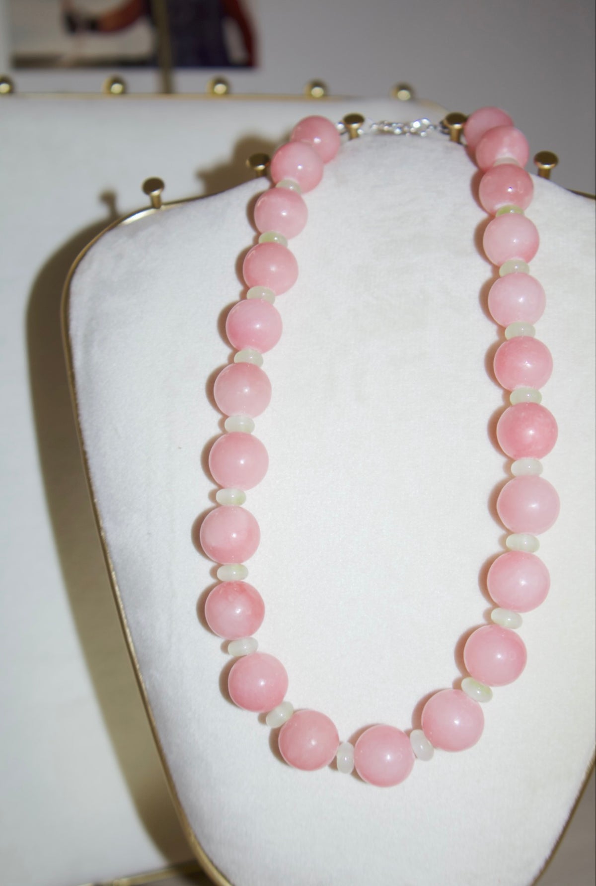 Rose & Green Necklace
